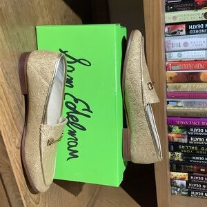 Sam Edelman Sparkling Gold Flats